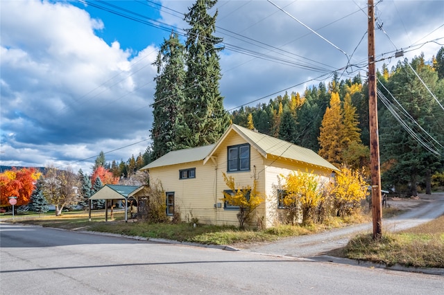 view of property exterior