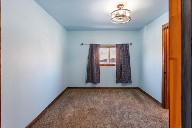 view of carpeted empty room