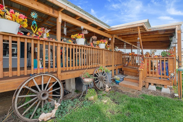 view of deck