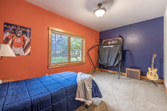 214 Solomon Mountain Rd, Clancy, MT 59634 - bedroom featuring a textured wall and carpet flooring