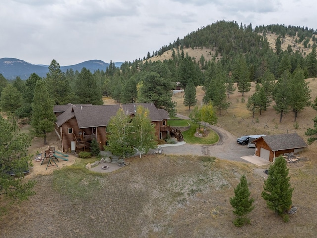 214 Solomon Mountain Rd, Clancy, MT 59634 - view from above of property featuring a mountainous background