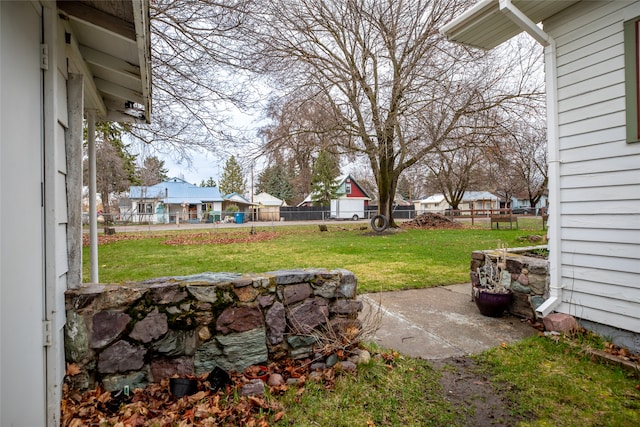 view of yard featuring a patio