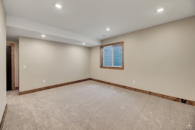 view of carpeted empty room