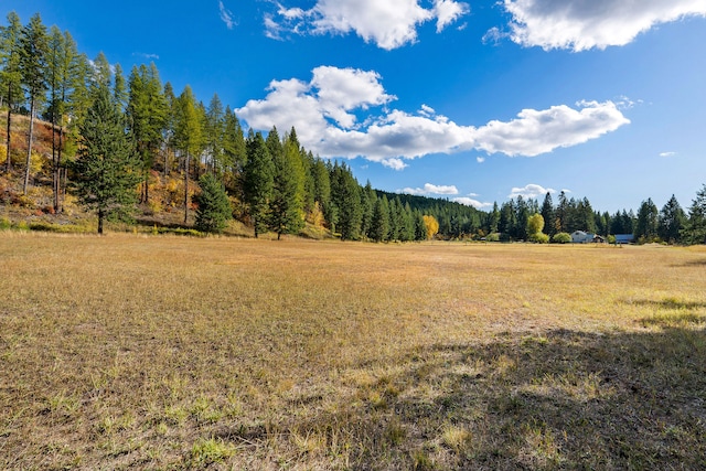 view of landscape featuring a rural view