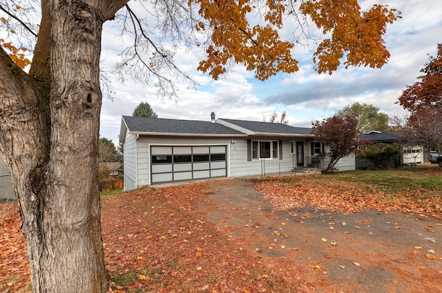 ranch-style house with a garage