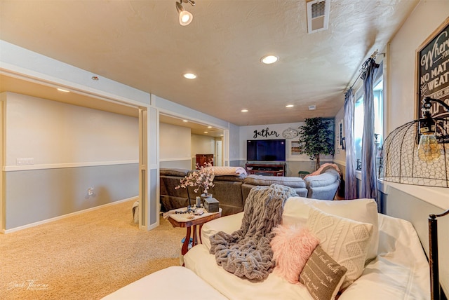 4349 Stoney Rd, Helena, MT 59602 - carpeted living room featuring recessed lighting and baseboards