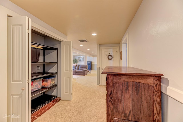4349 Stoney Rd, Helena, MT 59602 - hall featuring light carpet and recessed lighting