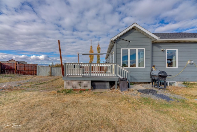 4349 Stoney Rd, Helena, MT 59602 - back of house featuring a wooden deck