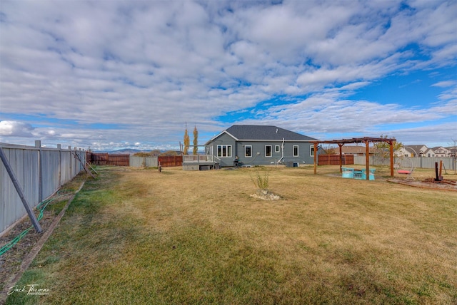4349 Stoney Rd, Helena, MT 59602 - view of yard featuring a deck