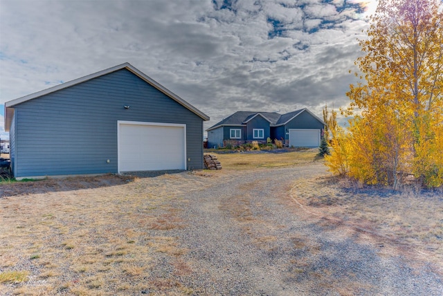 4349 Stoney Rd, Helena, MT 59602 - detached garage with dirt driveway