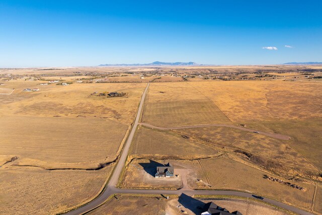 bird's eye view featuring a rural view