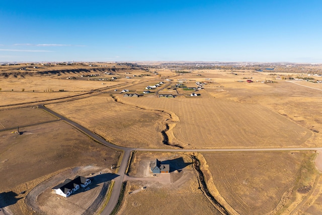 bird's eye view featuring a rural view