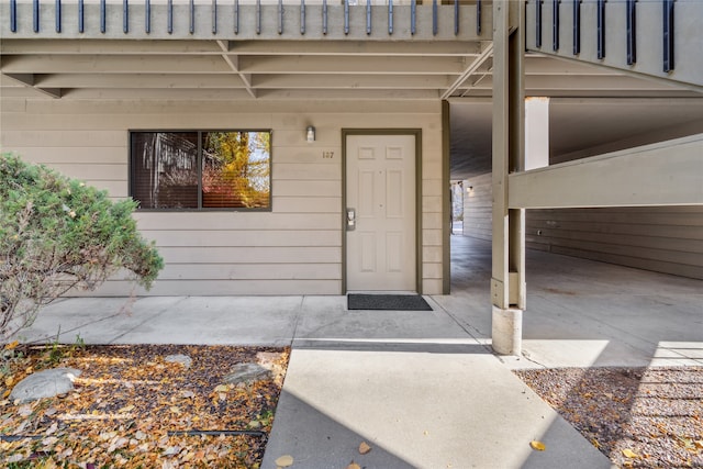 view of entrance to property