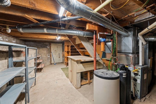 view of basement