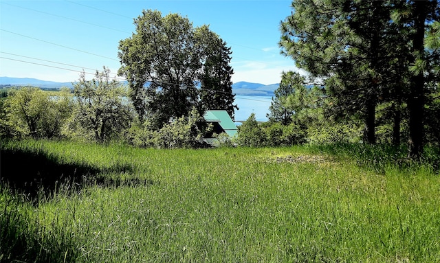 view of landscape with a mountain view