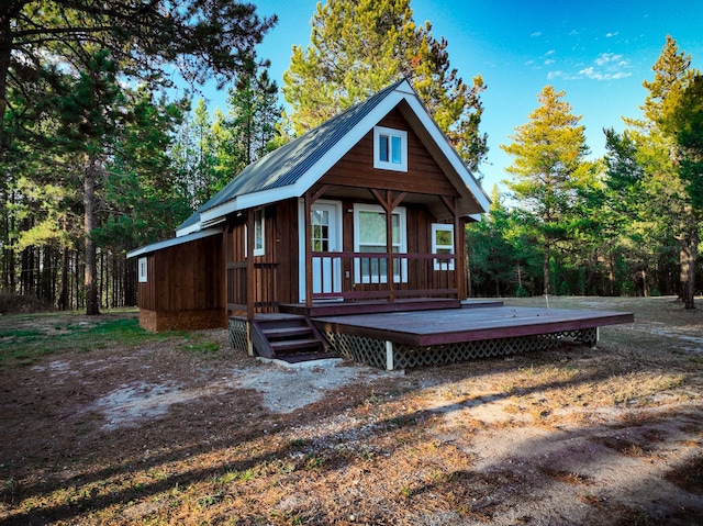 9330 US Highway 2 W, Marion, MT 59925 - chalet / cabin with a wooden deck