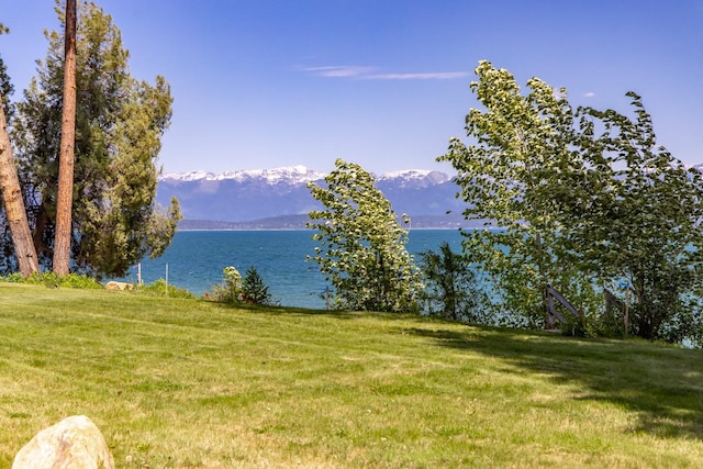 381 Lakeside Blvd, Lakeside, MT 59922 - water view featuring a mountainous background
