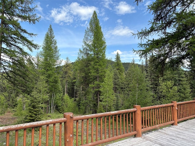 1750 Hill Meadows Rd, Whitefish, MT 59937 - deck with a view of trees