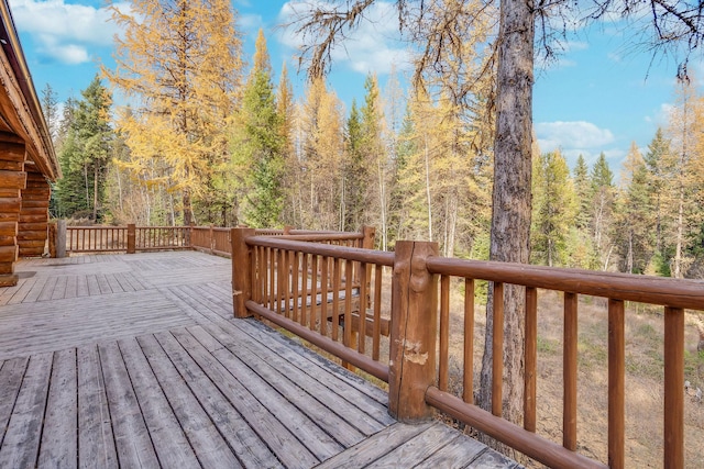 1750 Hill Meadows Rd, Whitefish, MT 59937 - view of wooden deck