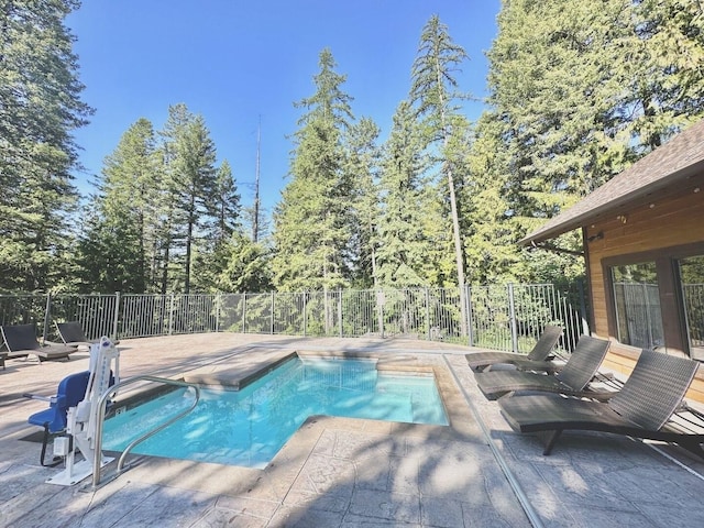 45 Alder Way Unit 3C, Whitefish, MT 59937 - view of pool with fence and a patio