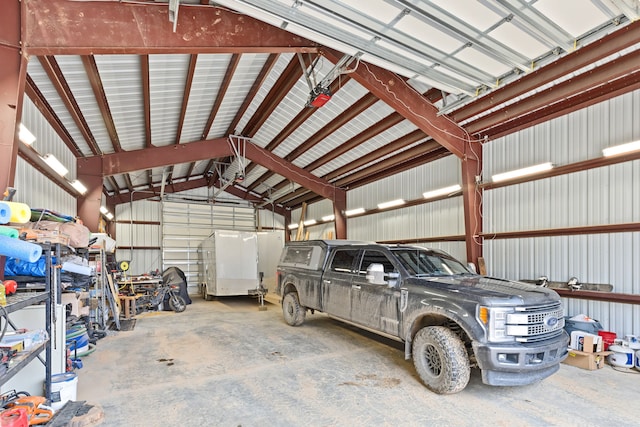 2197 W Tower Rd, Saltese, MT 59867 - garage with metal wall