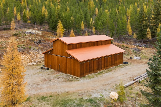 2197 W Tower Rd, Saltese, MT 59867 - aerial view of property and surrounding area with a heavily wooded area