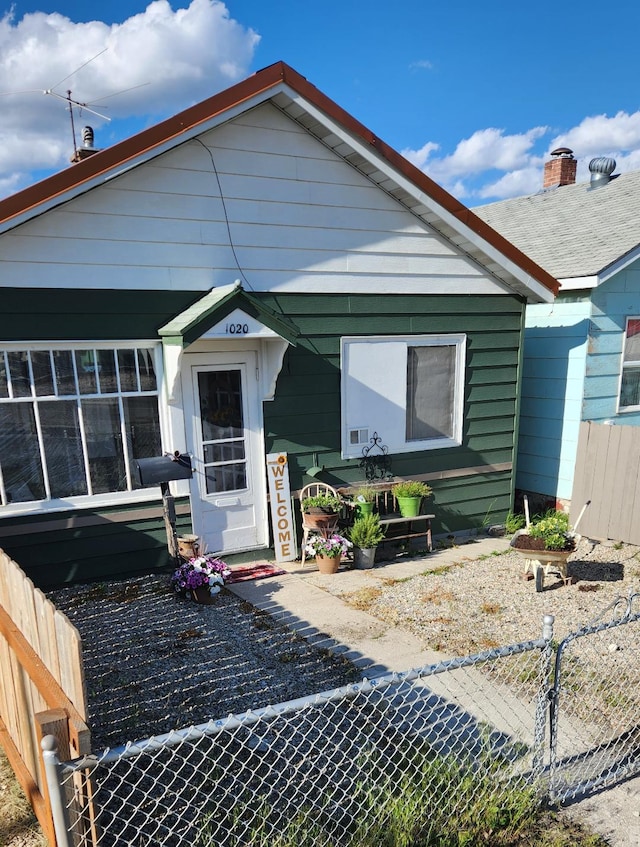 view of bungalow-style home