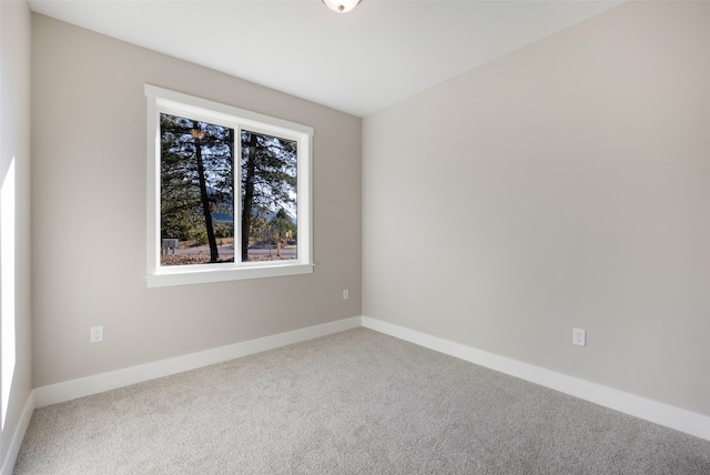 empty room featuring carpet flooring