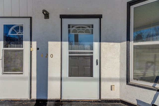 420 Knight St, Helena, MT 59601 - doorway to property with stucco siding