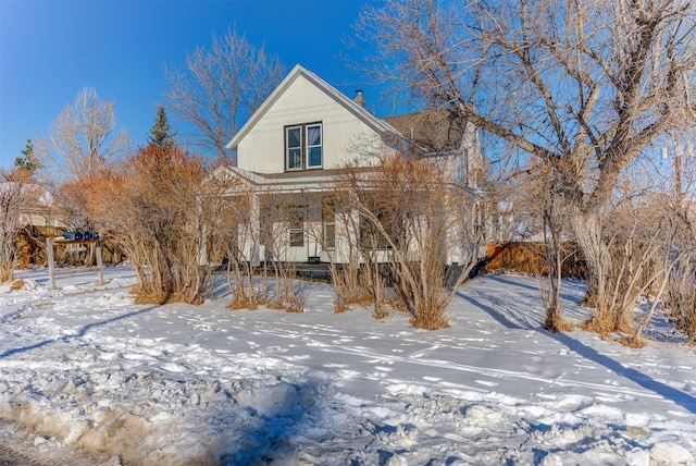 420 Knight St, Helena, MT 59601 - view of front of property featuring stucco siding and a porch