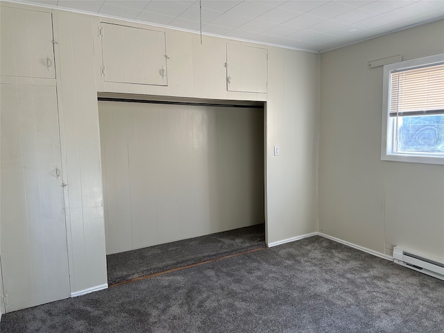 closet with a baseboard radiator