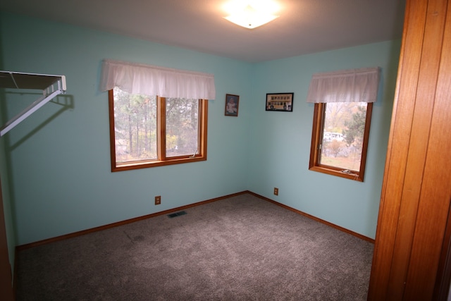 unfurnished bedroom with carpet flooring