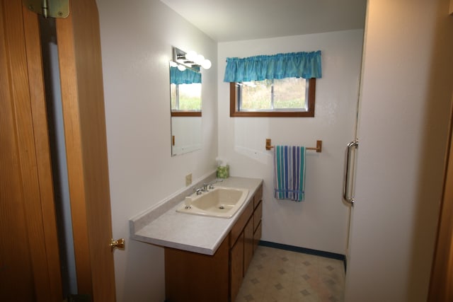 bathroom with vanity