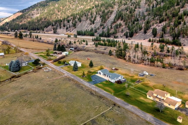 drone / aerial view featuring a rural view