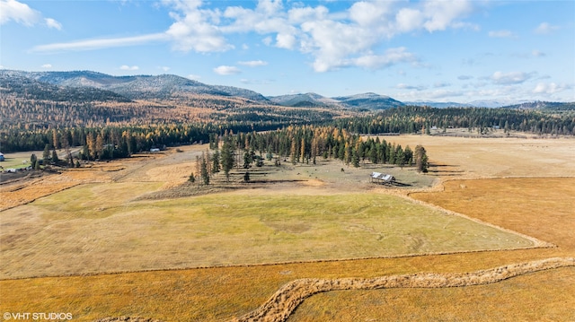 property view of mountains featuring a rural view