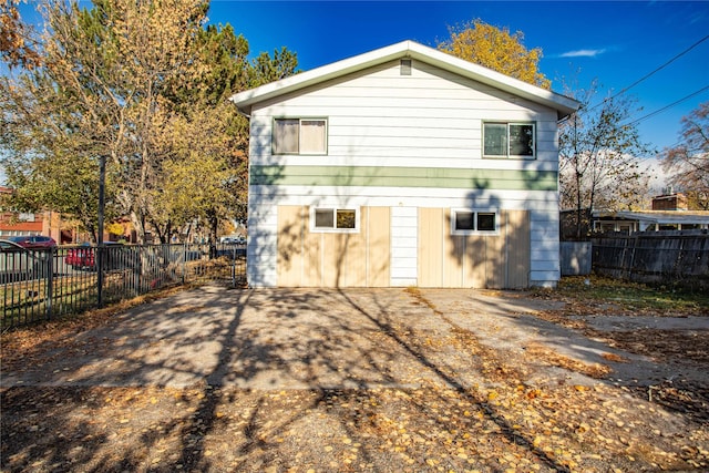 view of back of property