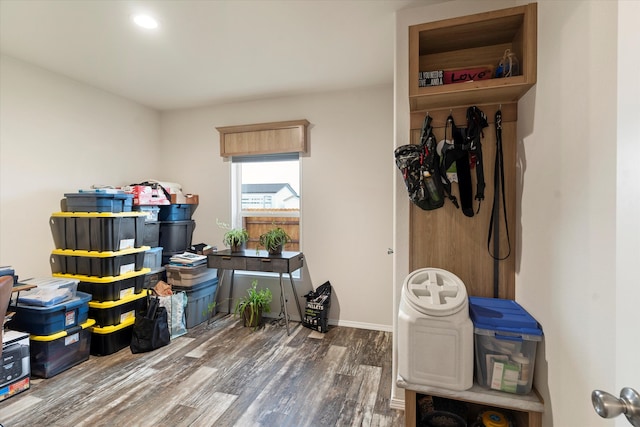 view of storage room