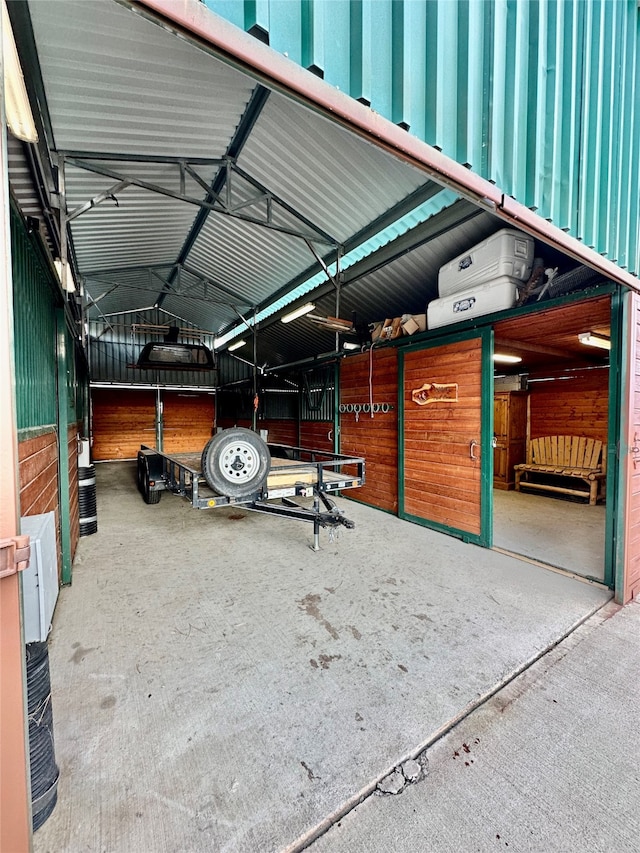 view of horse barn