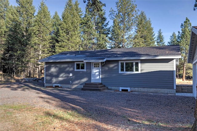 view of ranch-style home