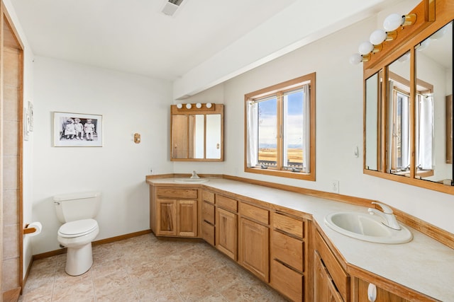 451 1st Rd NE, Fairfield, MT 59436 - full bathroom featuring double vanity and tile patterned floors
