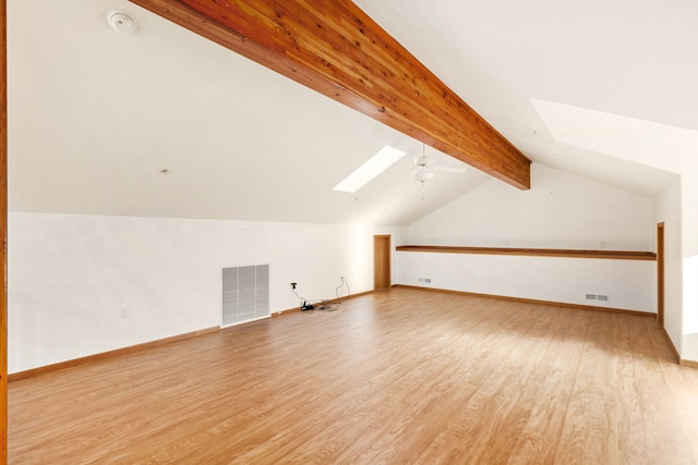 451 1st Rd NE, Fairfield, MT 59436 - bonus room with wood finished floors, a skylight, and ceiling fan