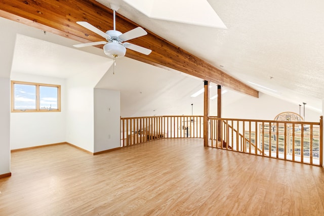 451 1st Rd NE, Fairfield, MT 59436 - unfurnished room with ceiling fan and light wood-type flooring