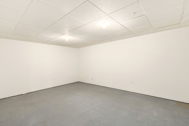 451 1st Rd NE, Fairfield, MT 59436 - empty room featuring concrete flooring and a drop ceiling