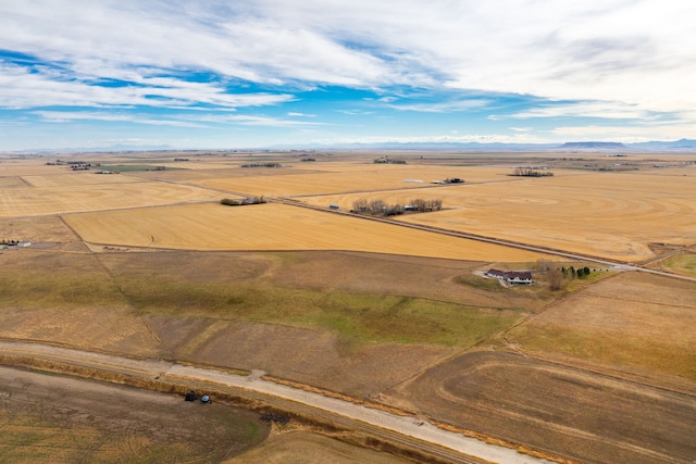 451 1st Rd NE, Fairfield, MT 59436 - aerial view of sparsely populated area featuring a mountainous background