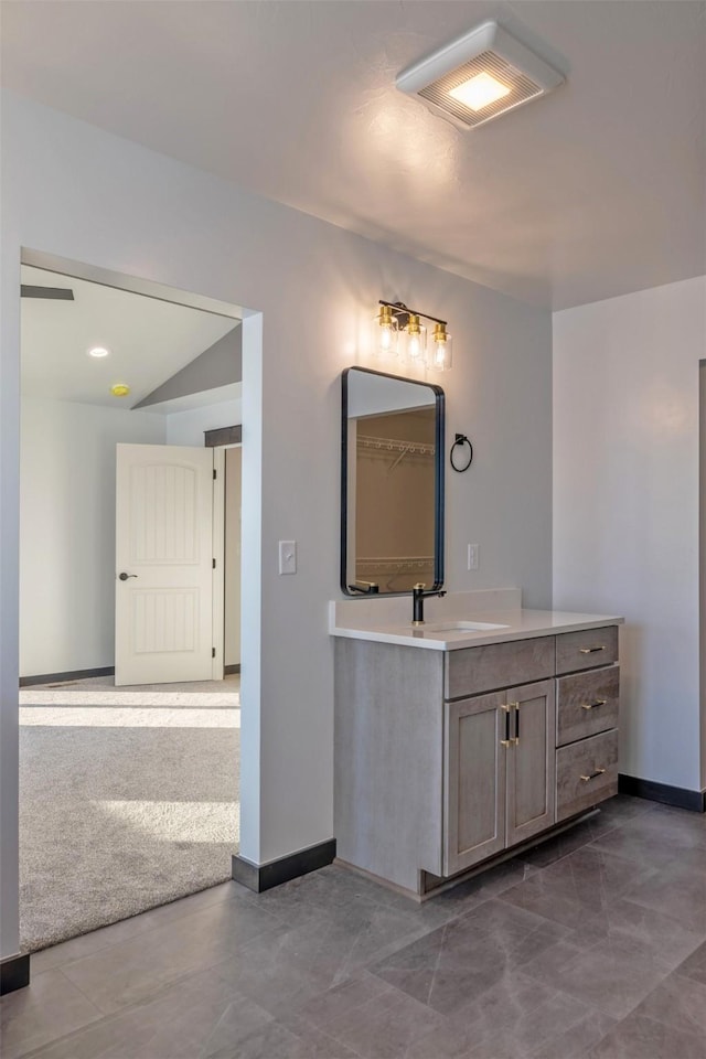 bathroom with vanity