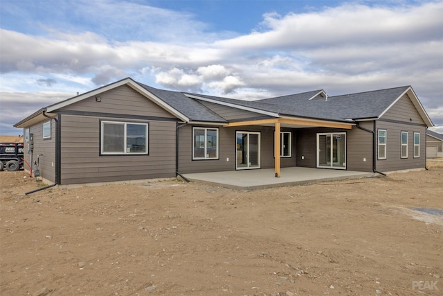 back of house featuring a patio area