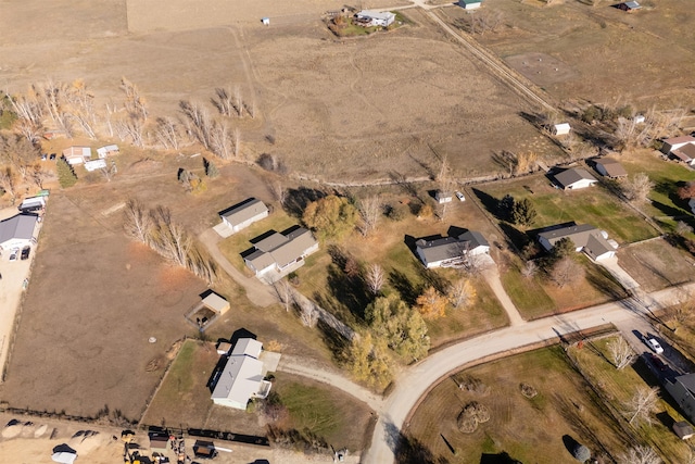 drone / aerial view featuring a rural view