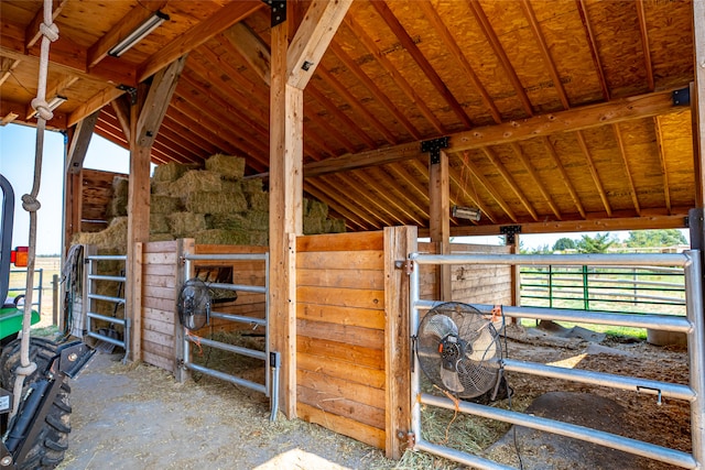 view of horse barn