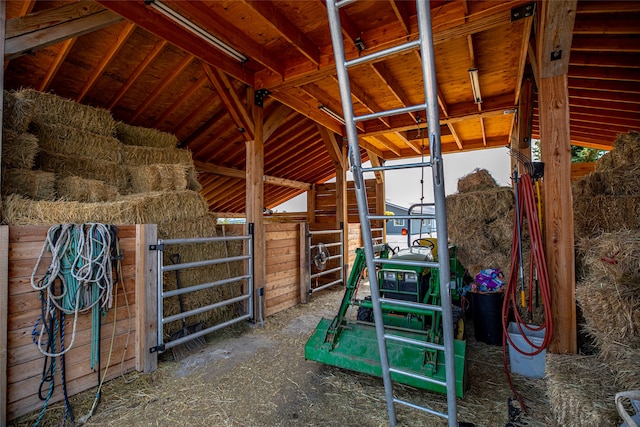 view of horse barn