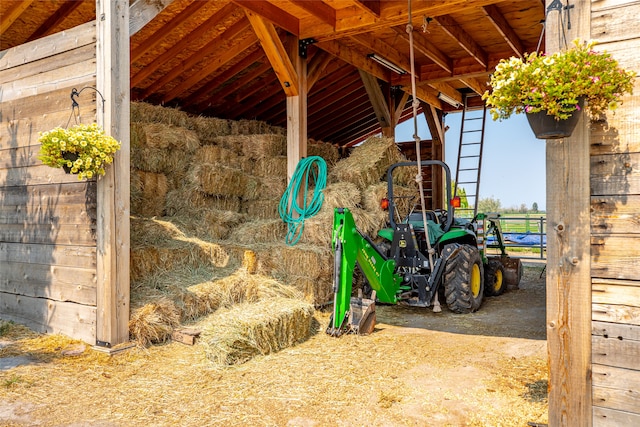 view of horse barn